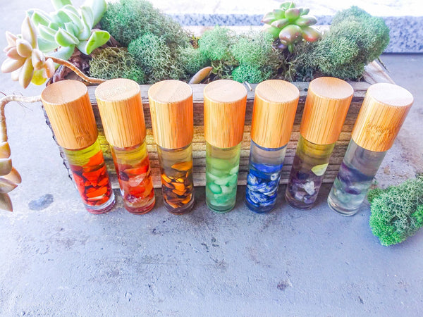 Chakra Crystal and Essential Oil Set
