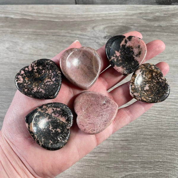 Heart Shaped Worry Stones – Bulk Crystal Pocket Stones