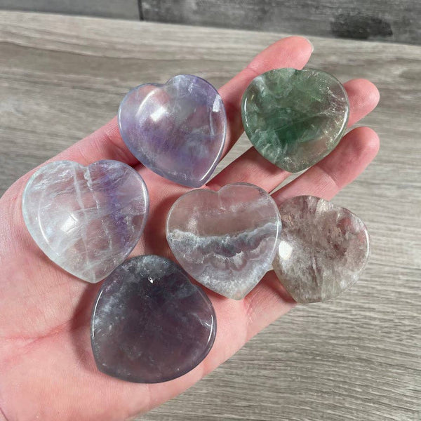 Heart Shaped Worry Stones – Bulk Crystal Pocket Stones