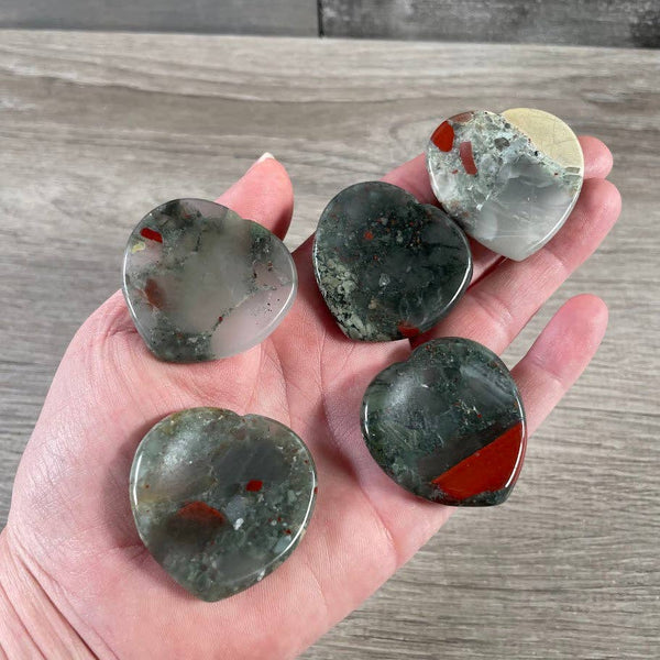 Heart Shaped Worry Stones – Bulk Crystal Pocket Stones