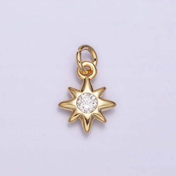 16K Gold Filled Mini Celestial North Star CZ Add-On Charm | AC-1166