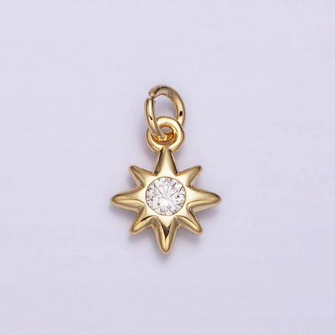 16K Gold Filled Mini Celestial North Star CZ Add-On Charm | AC-1166