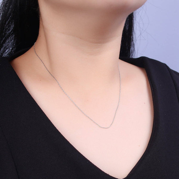 18" Cable Link Chain Adjustable Necklace WA728 WA735