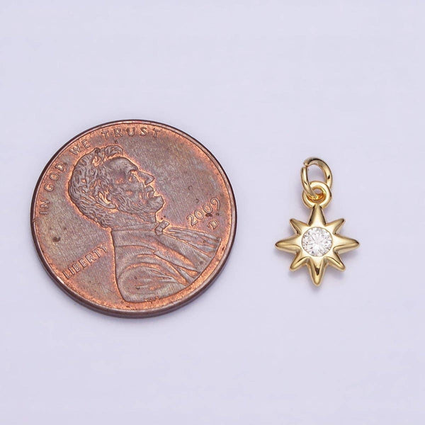 16K Gold Filled Mini Celestial North Star CZ Add-On Charm | AC-1166