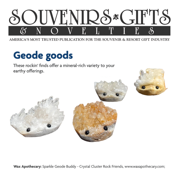 Sparkle Geode Buddies & Crystal Cluster Rock Friends MED 💎✨