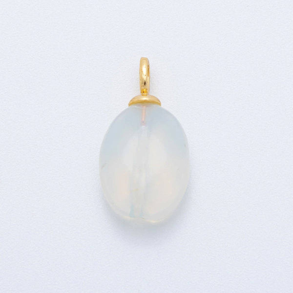 18K Gold Filled Multifaceted Gemstone Drop Pendant | AF80