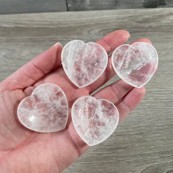 Heart Shaped Worry Stones – Bulk Crystal Pocket Stones