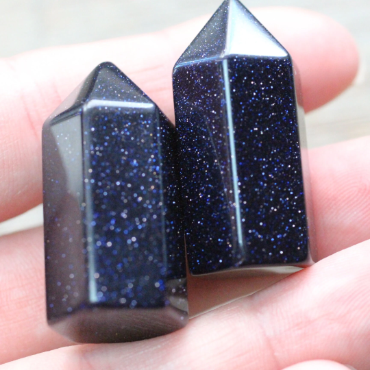 Gemstone Chubby Obelisk – Small Carved Crystal Tower