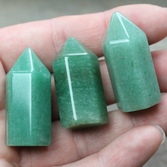 Gemstone Chubby Obelisk – Small Carved Crystal Tower