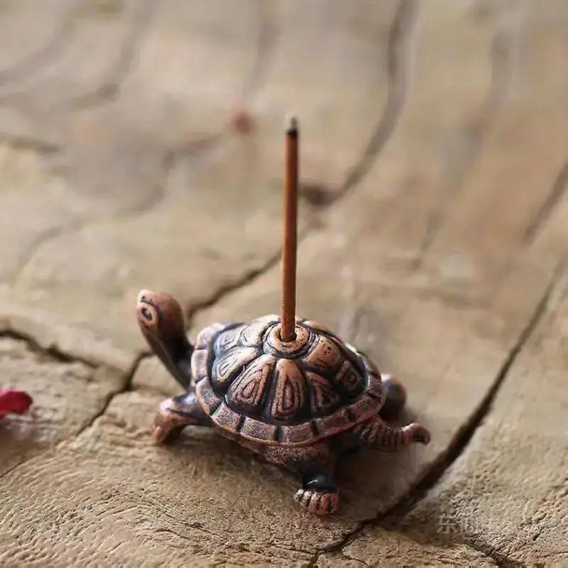Turtle Mini Incense Holder Bronze/Copper Unique Piece