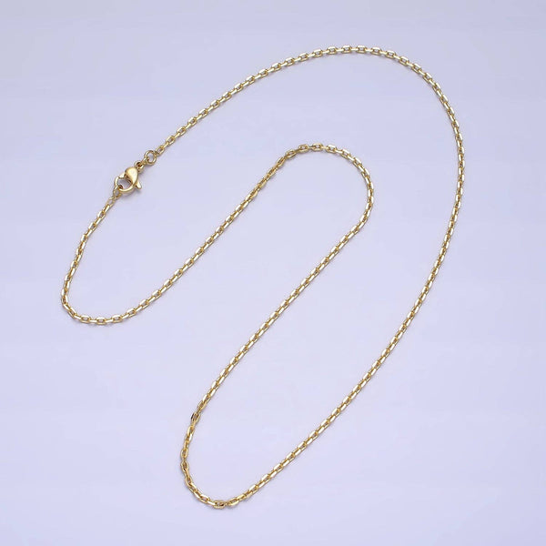BLOWOUT 17.5"/20" Gold Plated 1.8mm Cable Chain Necklace