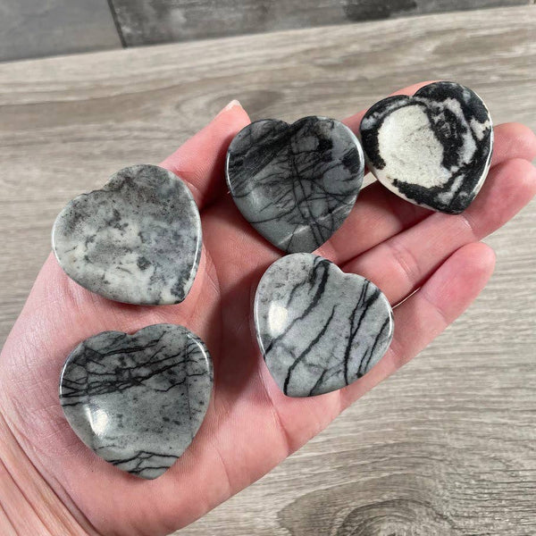 Heart Shaped Worry Stones – Bulk Crystal Pocket Stones