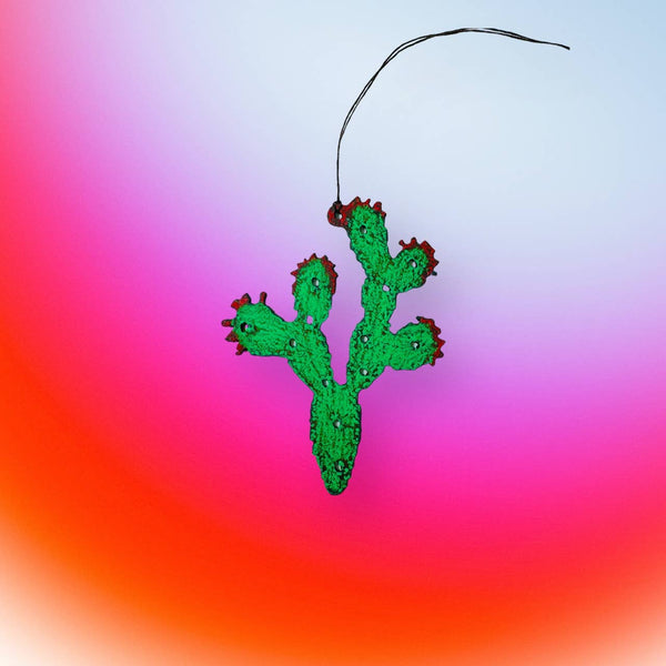 Prickly Pear ornament southwestern Arizona Desert holiday 