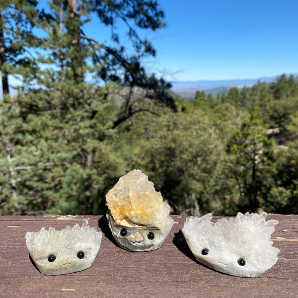 Sparkle Geode Buddies & Crystal Cluster Rock Friends MED 💎✨