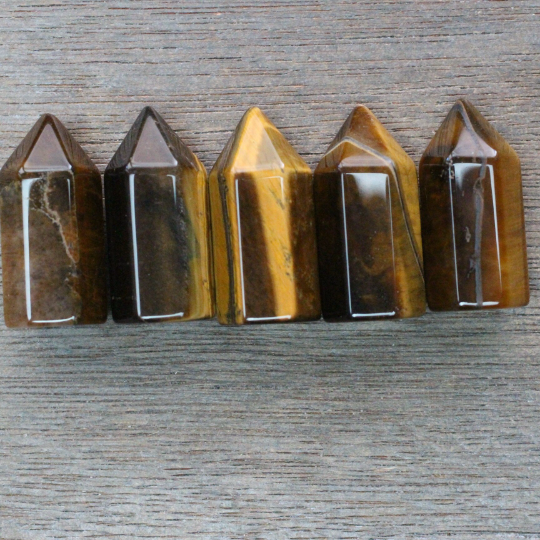 Gemstone Chubby Obelisk – Small Carved Crystal Tower
