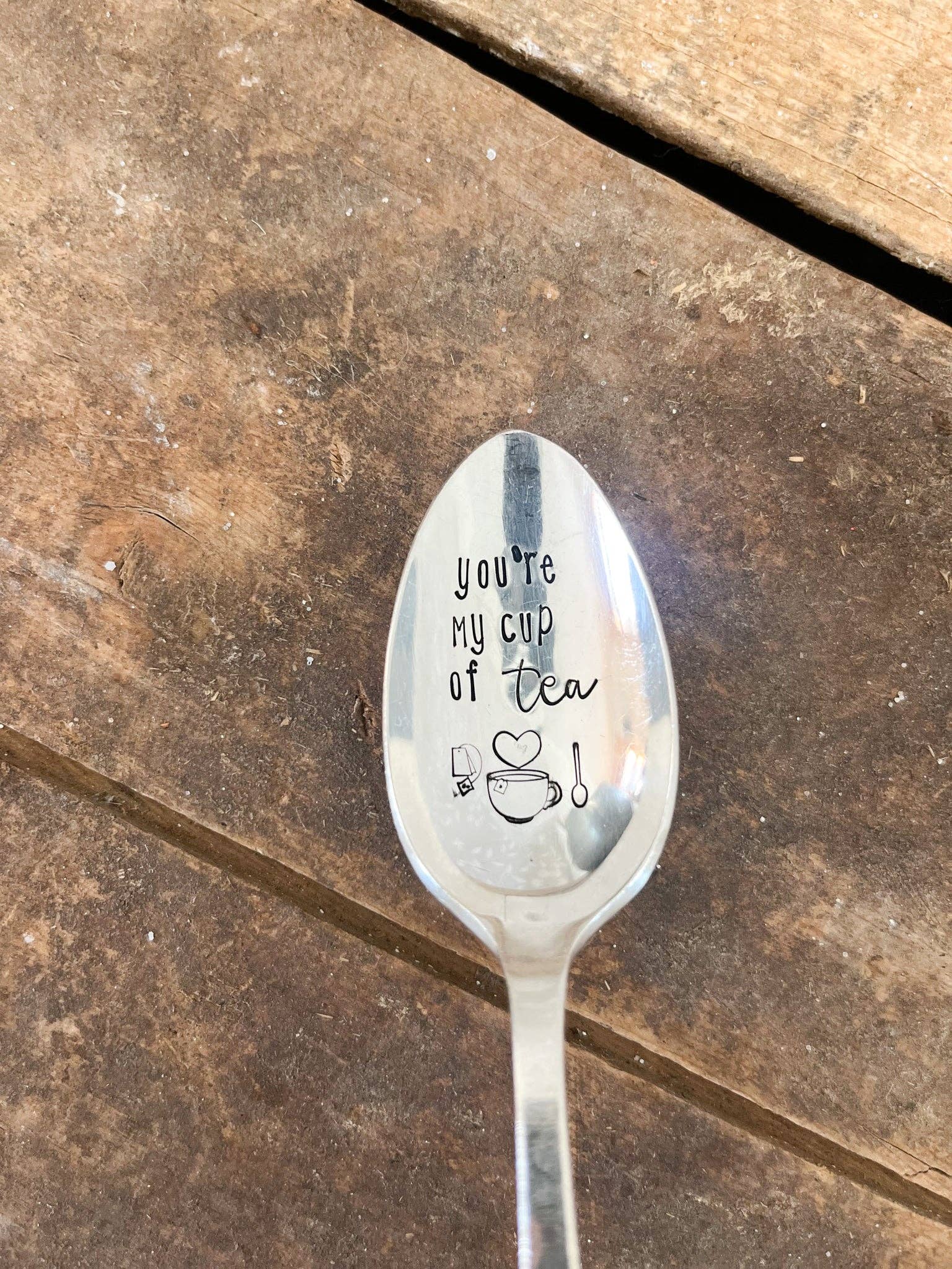 You’re My Cup Of Tea Vintage Stamped Spoon