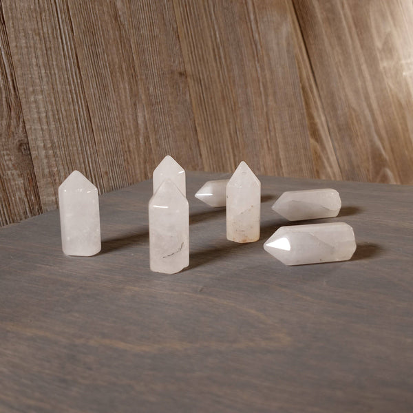 Gemstone Chubby Obelisk – Small Carved Crystal Tower
