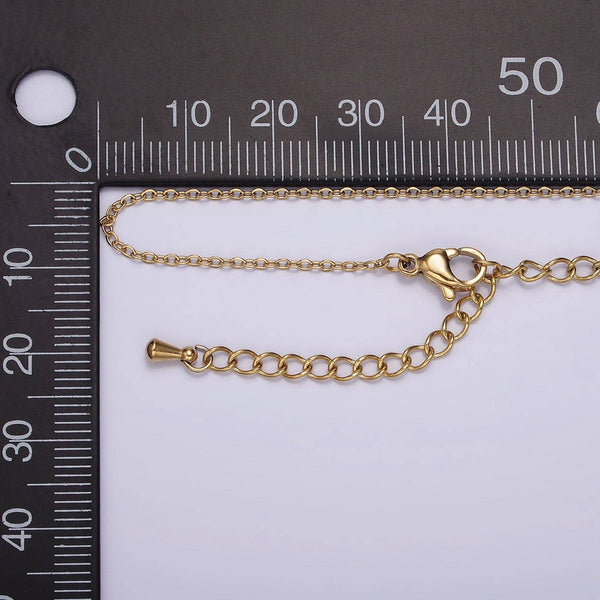 18"16K GoldFilled 0.7mm Dainty Cable Layering Chain Necklace