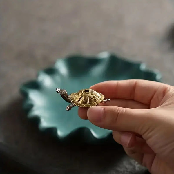 Turtle Mini Incense Holder Bronze/Copper Unique Piece
