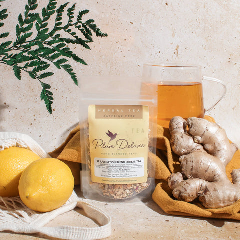 Rejuvenation Lemon Ginger Herbal Loose Leaf Tea
