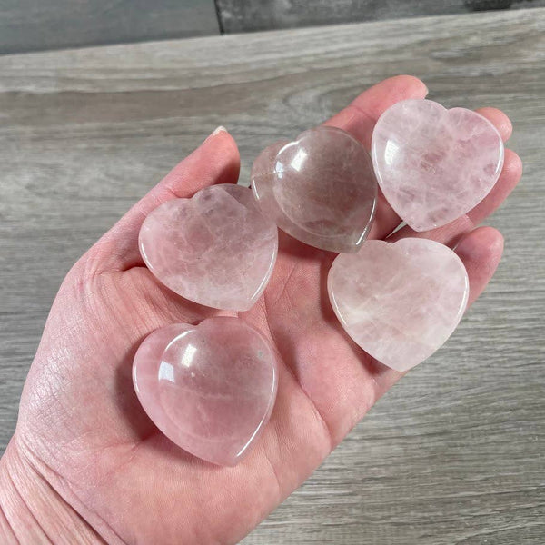 Heart Shaped Worry Stones – Bulk Crystal Pocket Stones