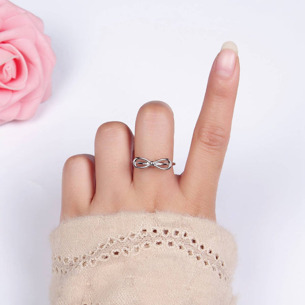 14K Gold Filled Minimalist Open Ribbon Bow Ring