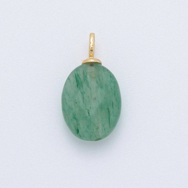 18K Gold Filled Multifaceted Gemstone Drop Pendant | AF80