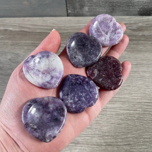 Heart Shaped Worry Stones – Bulk Crystal Pocket Stones