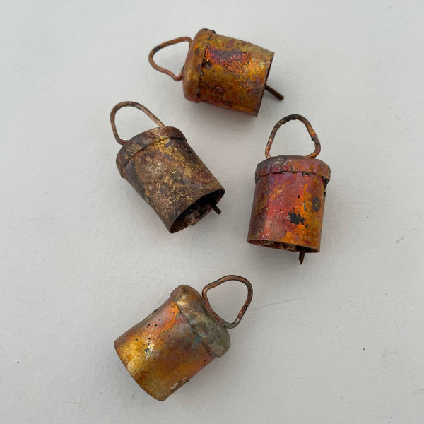 1 1/4" rustic flat top tin brass finish bell metal striker