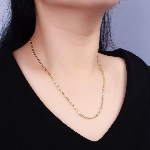 16"/18"/20" 2.3mm Paperclip Layering Chain Necklace