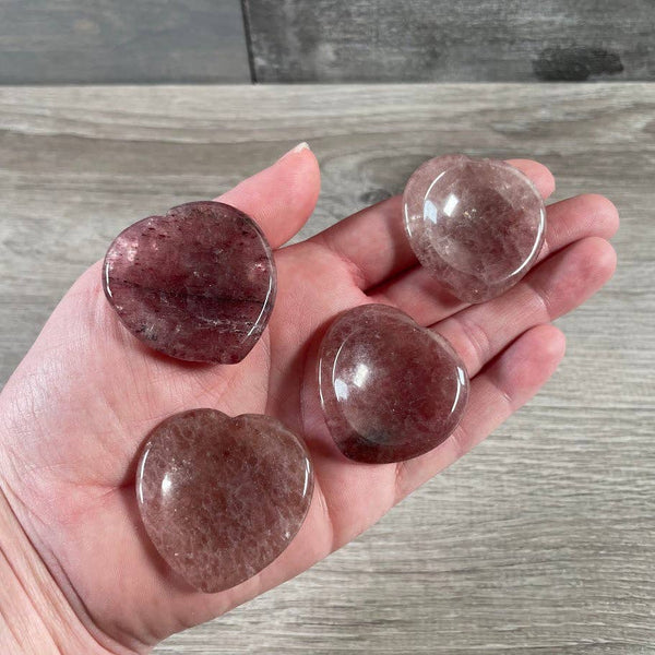 Heart Shaped Worry Stones – Bulk Crystal Pocket Stones