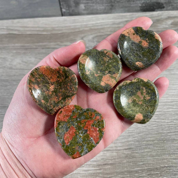 Heart Shaped Worry Stones – Bulk Crystal Pocket Stones