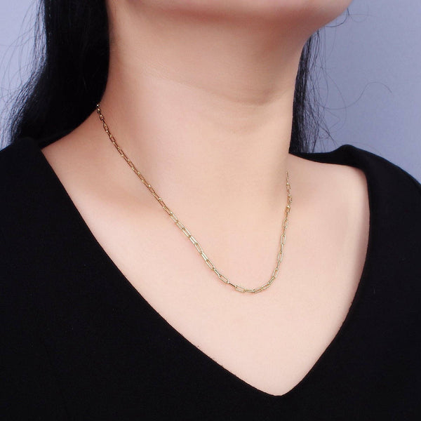 16"/18"/20" 2.3mm Paperclip Layering Chain Necklace