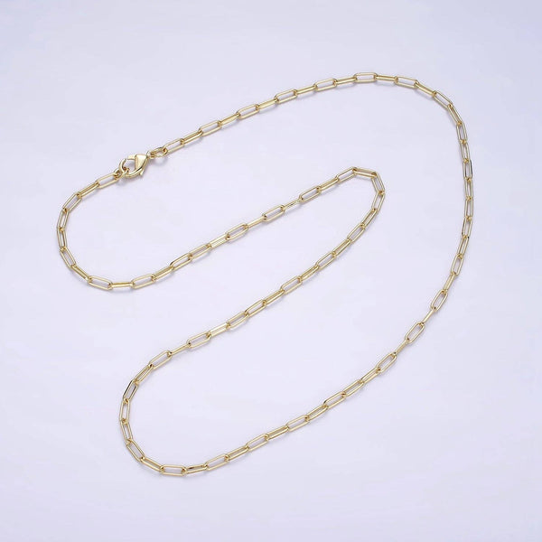 16"/18"/20" 2.3mm Paperclip Layering Chain Necklace