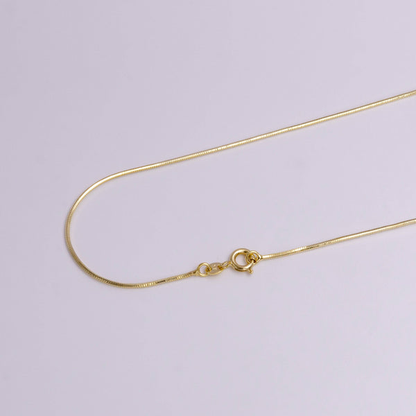1mm Omega Cocoon Dainty 18"  Chain Layering Necklace