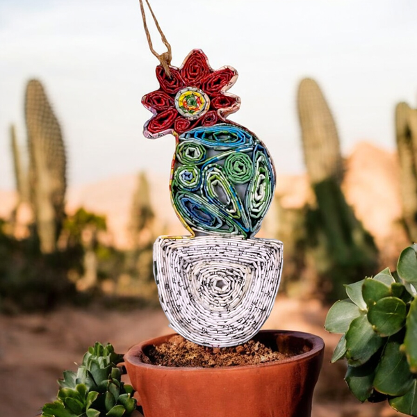 Cactus Ornament - Recycled Paper