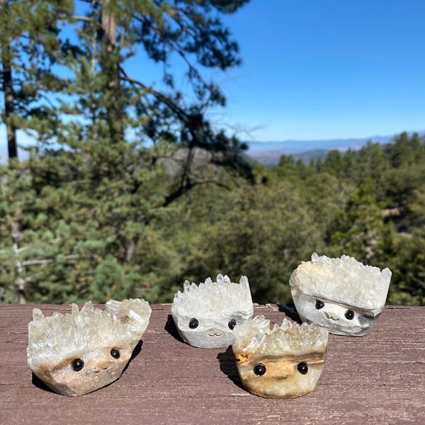 Sparkle Geode Buddies & Crystal Cluster Rock Friends MED 💎✨