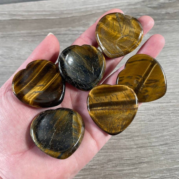 Heart Shaped Worry Stones – Bulk Crystal Pocket Stones